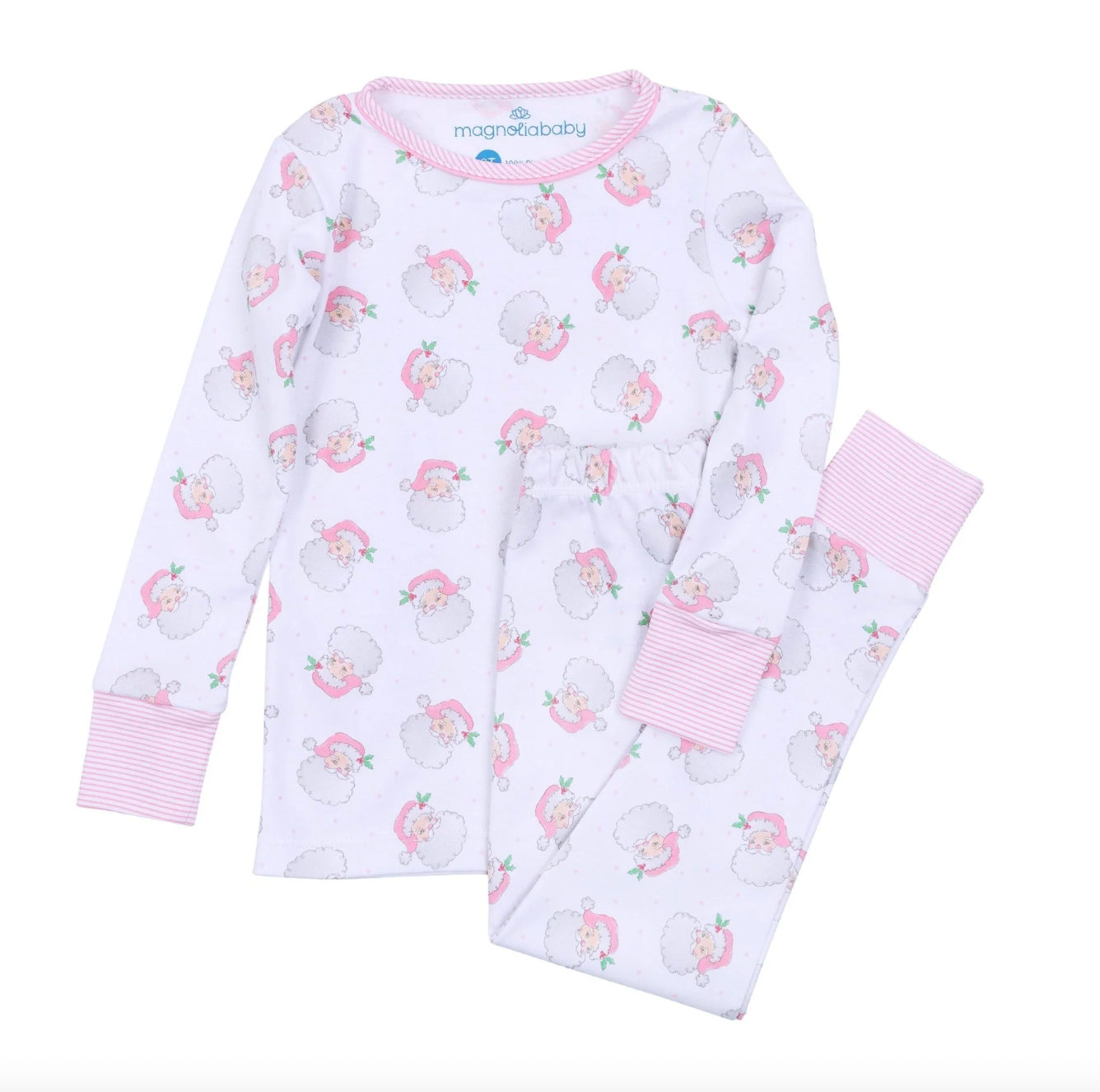 Santa Baby Long Pajamas - Pink from Anderson Parker