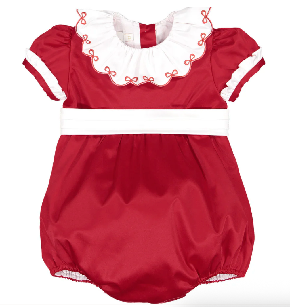 Santa Baby Velvet Romper from Anderson Parker