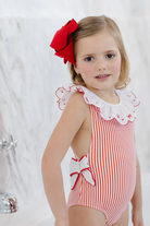 Santa Tell Me Red Bows Swimsuit from Anderson Parker