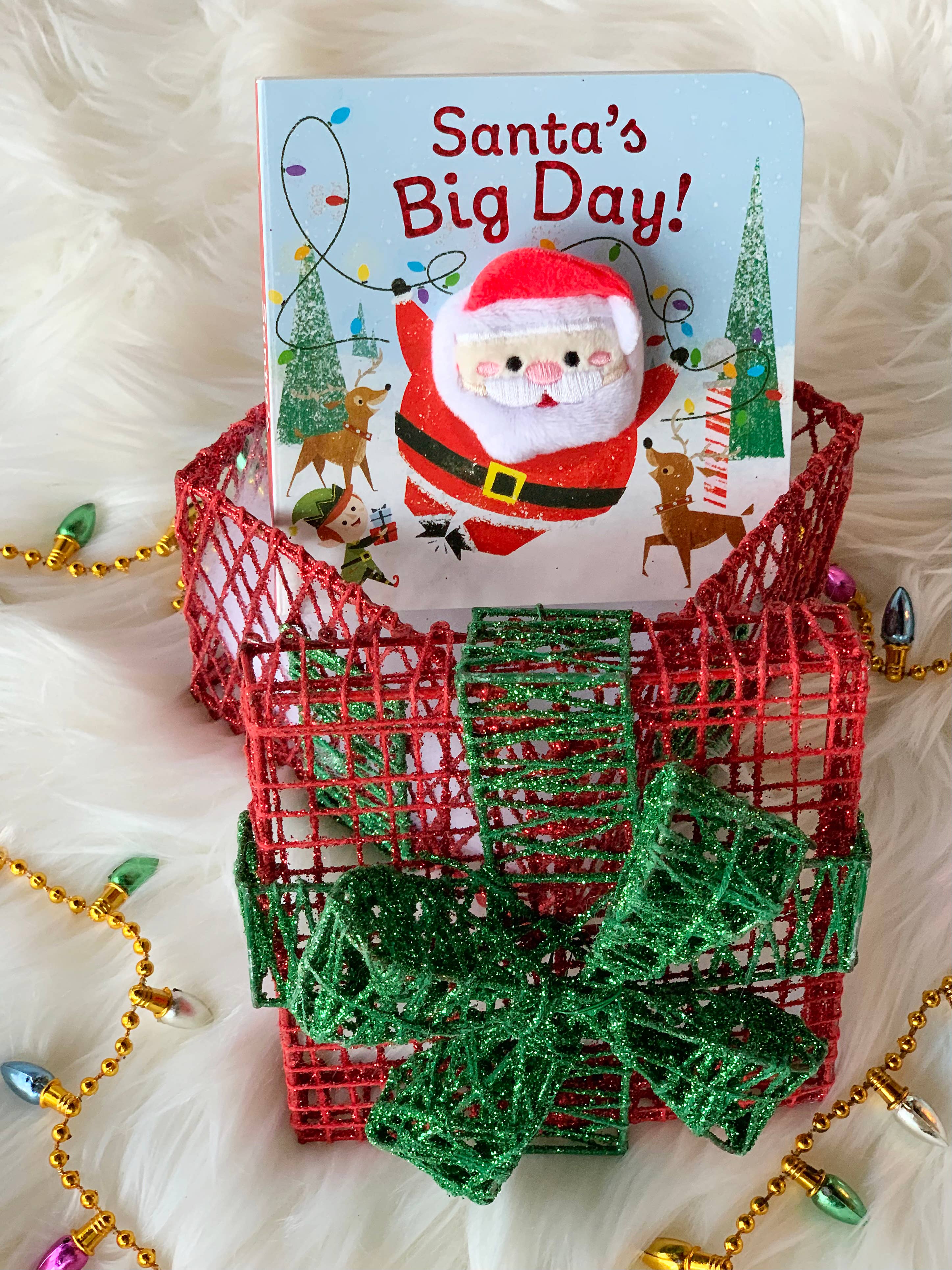 Santa's Big Day Finger Puppet Board Book from Anderson Parker