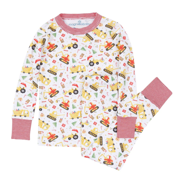 Santa's Construction Crew Long Pajamas from Anderson Parker