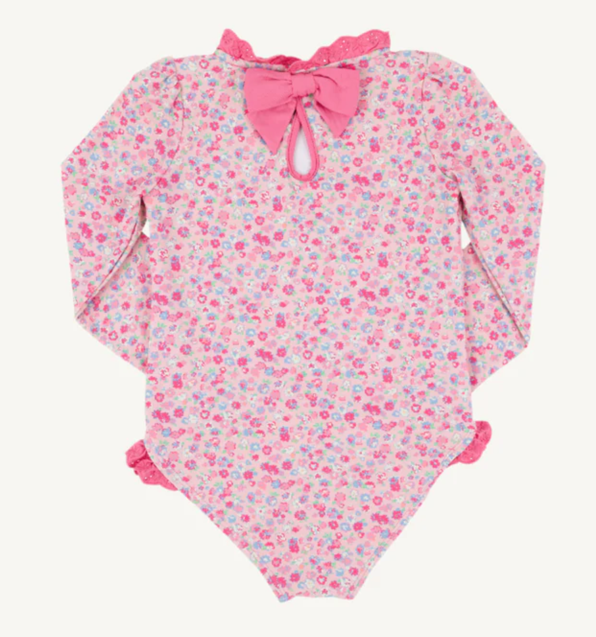 Sarasota Surf Suit (UPF 35+) - Mableton Mini Floral (Pink) with Romany Rose from Anderson Parker