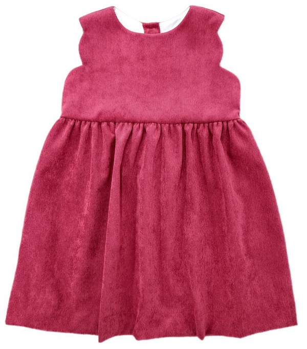 Savannah Scalloped Jumper - Red Cord from Anderson Parker