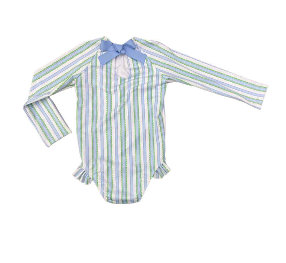 Scallop Stripe Girls Swim from Anderson Parker