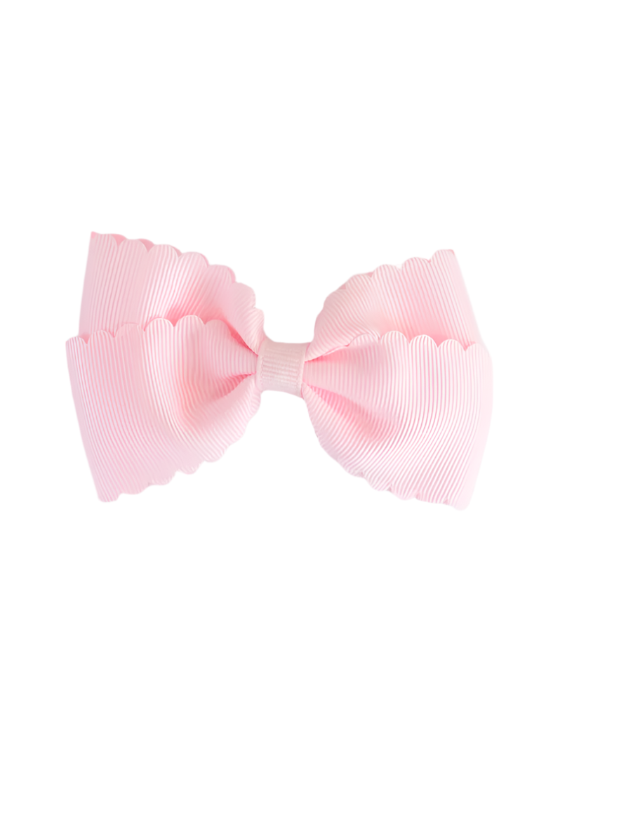 Scalloped Lottie Bow - Pink from Anderson Parker