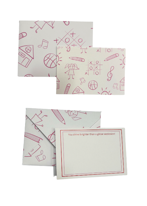 School Girl Greeting Cards from Anderson Parker