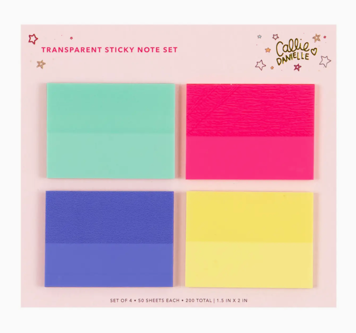 Transparent Sticky Notes Set from Anderson Parker