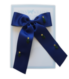 Navy Bullion Tree Fishtail Bow from Anderson Parker