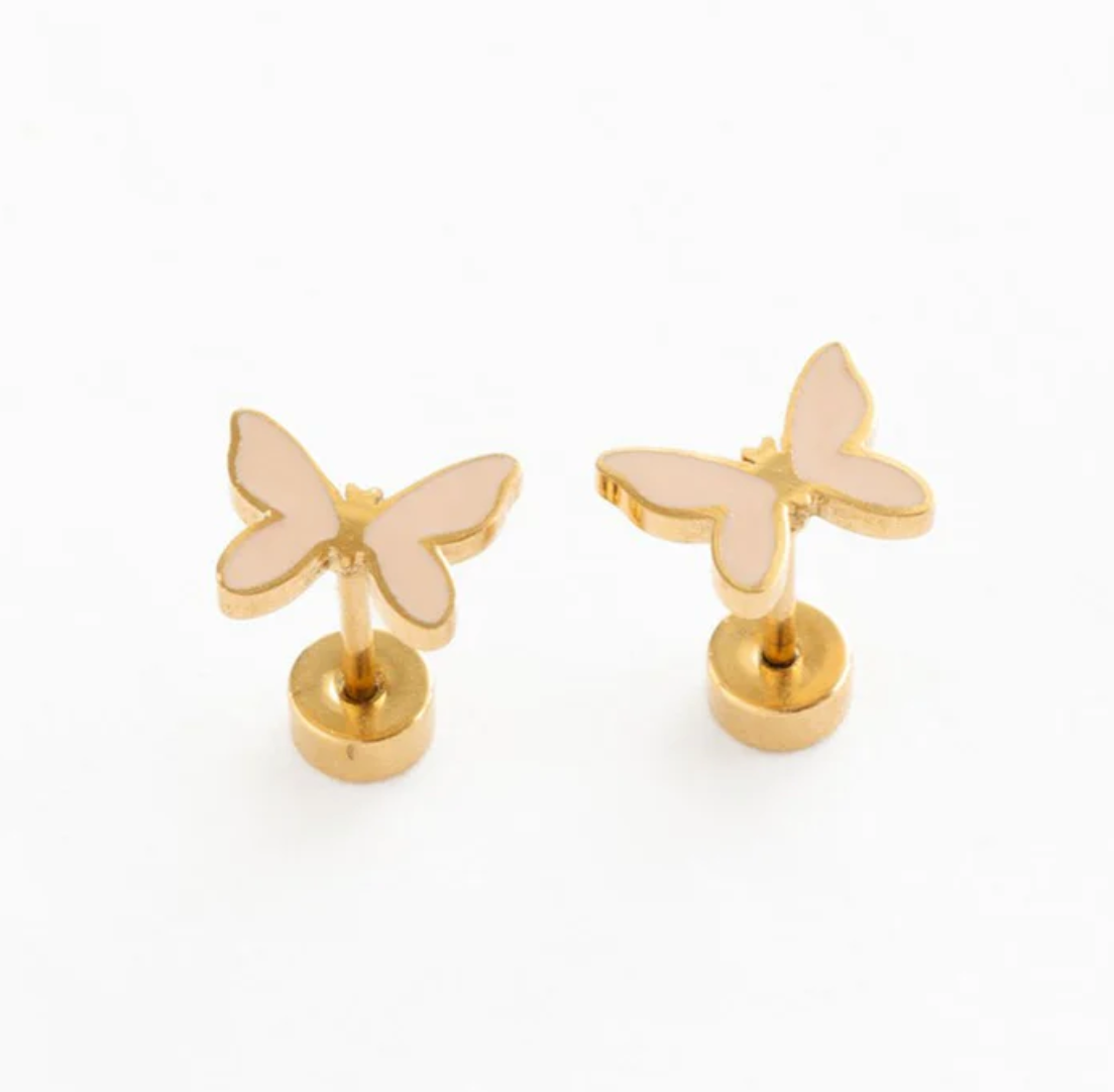 Blush Bufferfly Earring from Anderson Parker