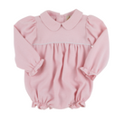 Long Sleeve Britt Bubble - Sandpearl Pink Herringbone/Worth Ave White from Anderson Parker