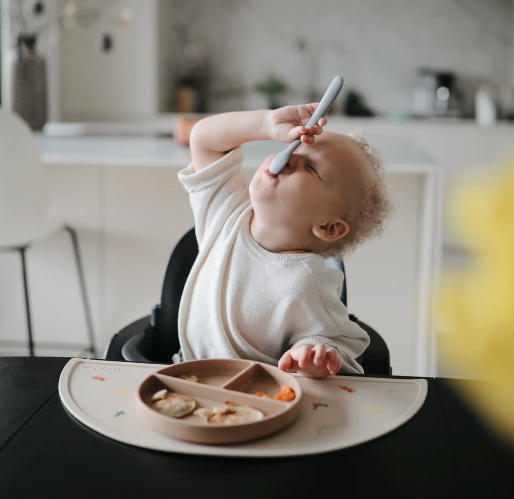 Silicone Feeding Spoons - 2-Pack - Powder Blue from Anderson Parker