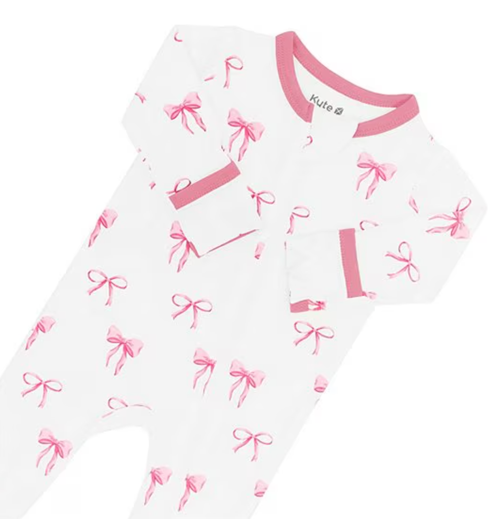 Zippered Footie - Bow from Anderson Parker