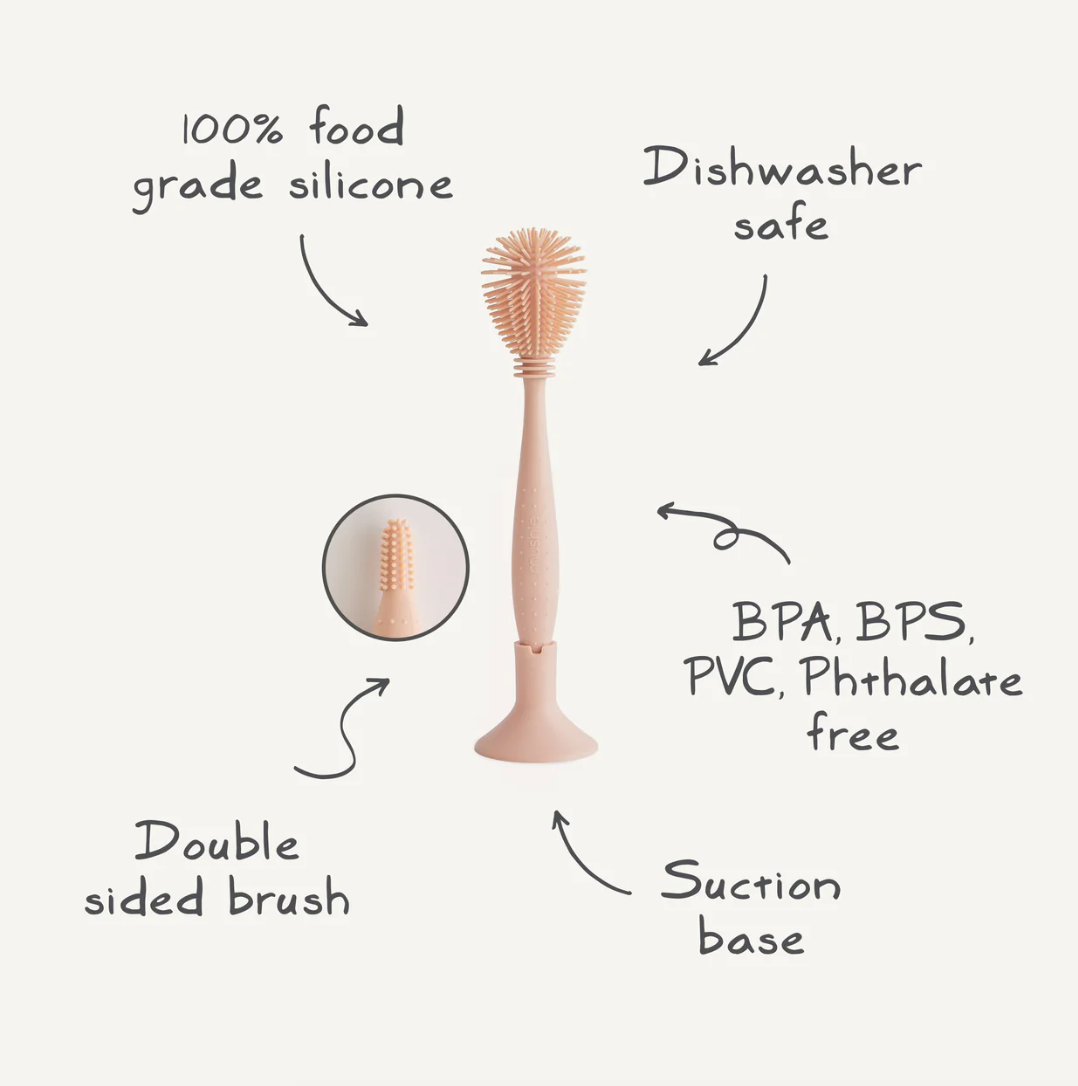 Silicone Baby Bottle Brush - Blush from Anderson Parker