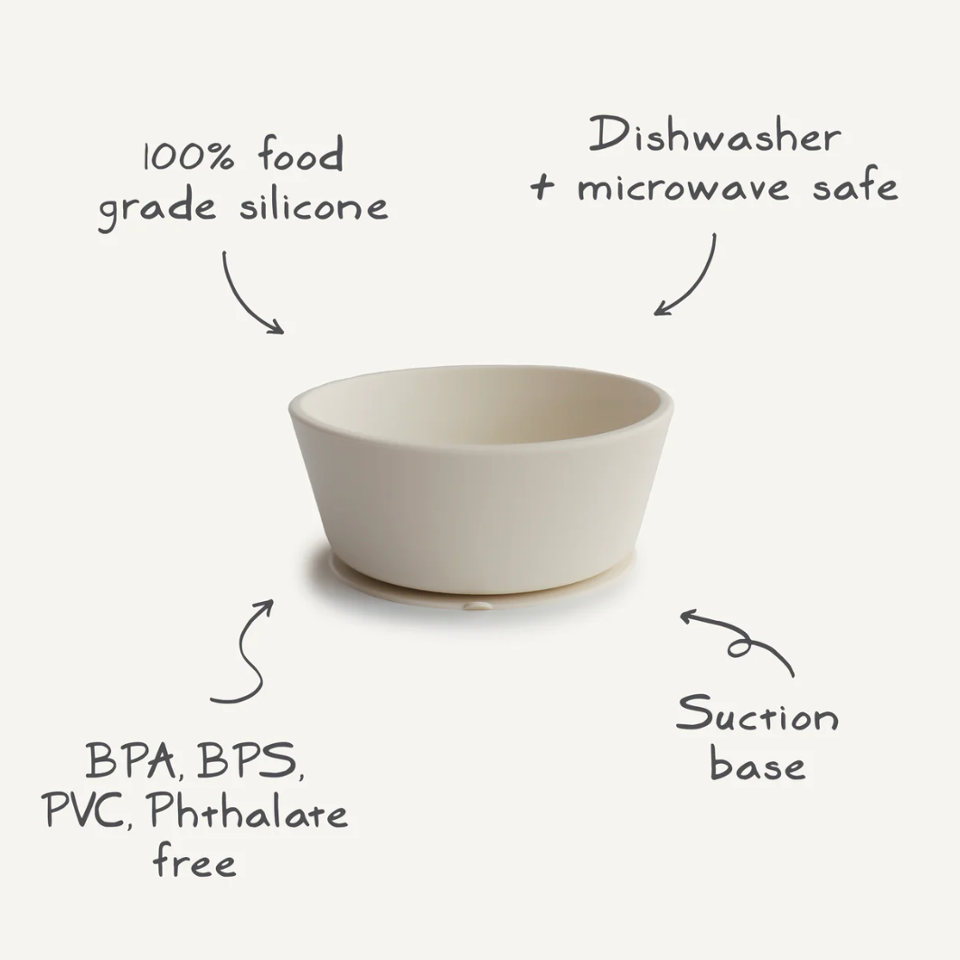 Silicone Suction Bowl - Blush from Anderson Parker