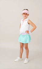 Gabby Tank - Pure Coconut and Cotton Candy Pink from Anderson Parker