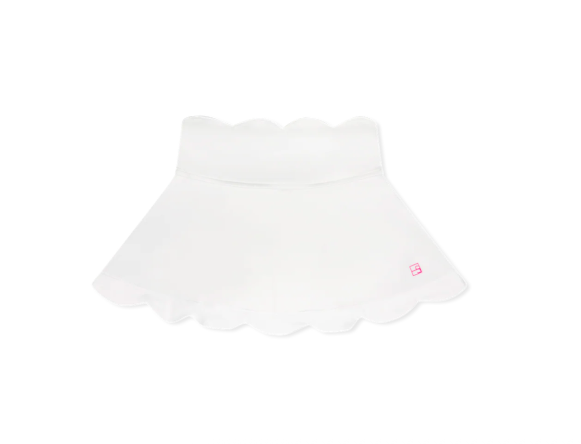Zoe Scallop Skort - Pure Coconut from Anderson Parker