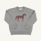 Isaac's Intarsia Sweater - Grantley Gray (Heathered)/Horse from Anderson Parker