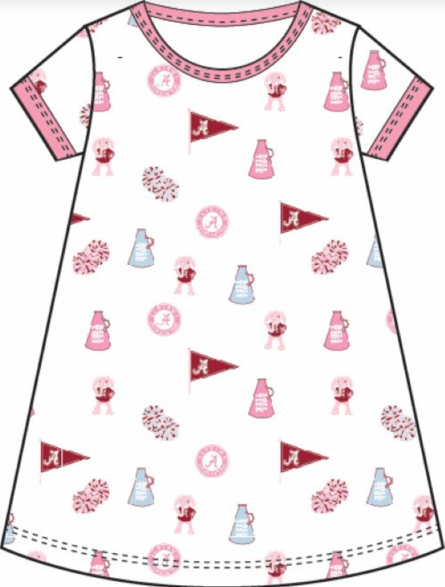 Polly Play Dress Short Sleeve - Sweet Home Honey/Hamptons Hot Pink from Anderson Parker