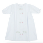 Girls Long-sleeve Daygown with Flower Bud Embroidery and Scallop Trim from Anderson Parker