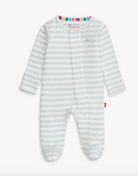 Magnetic Footie - Organic Cotton - Blue Stripe from Anderson Parker