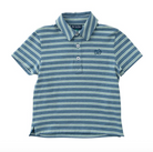 Boys Short Sleeve Too Cool for School - Copen Blue Frosty Spruce Stripe from Anderson Parker