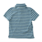 Boys Short Sleeve Too Cool for School - Copen Blue Frosty Spruce Stripe from Anderson Parker
