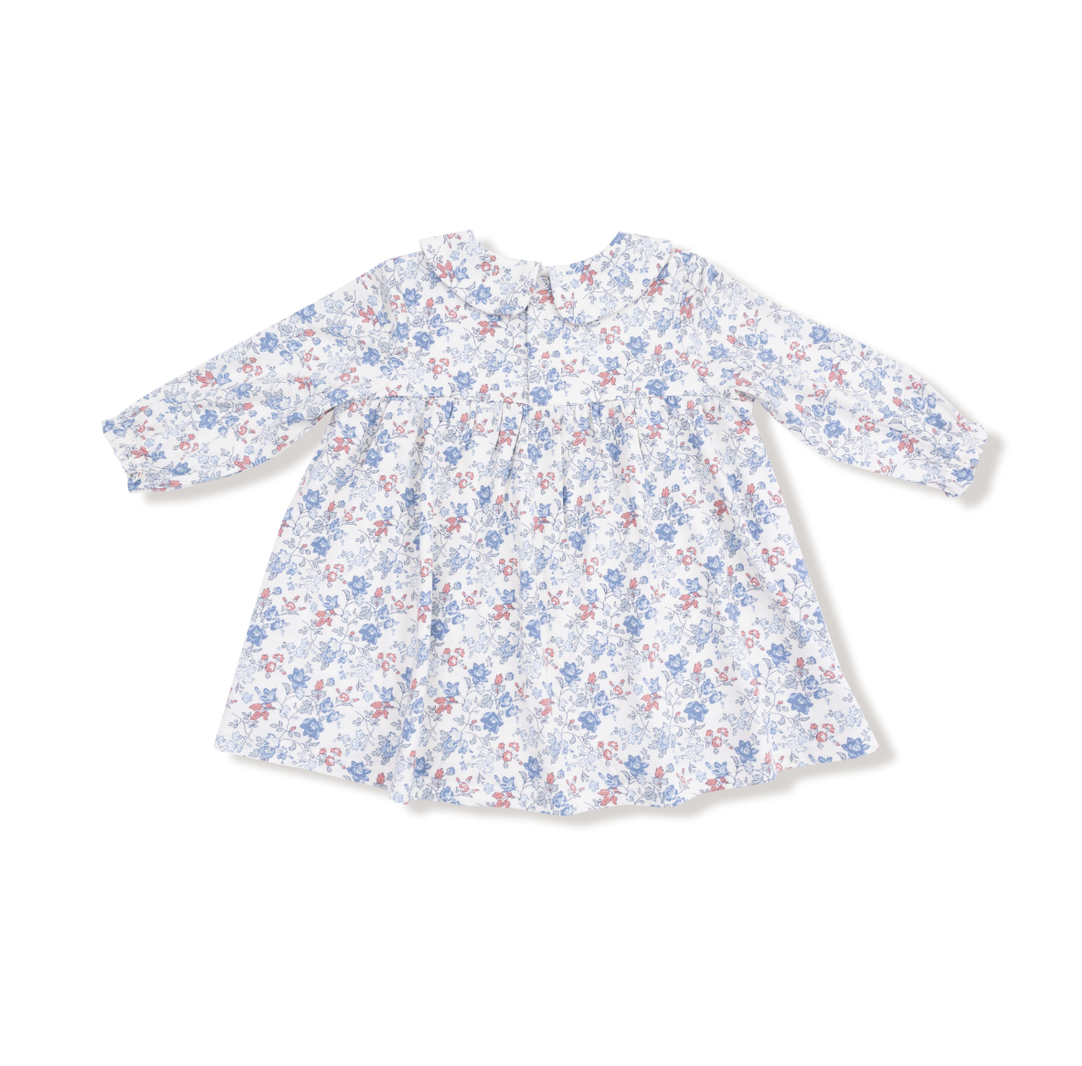 Country Girl Floral - Simple L/s Peter Pan Collar Dress + Diaper Cover from Anderson Parker