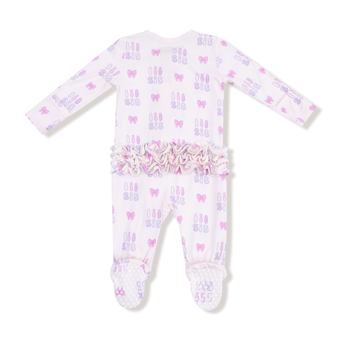 Lil Sis - 2 Way Zipper Ruffle Back Footie from Anderson Parker