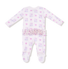 Lil Sis - 2 Way Zipper Ruffle Back Footie from Anderson Parker