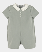 Luli & Me Baby Boys Cozy Cord Romper - Green from Anderson Parker