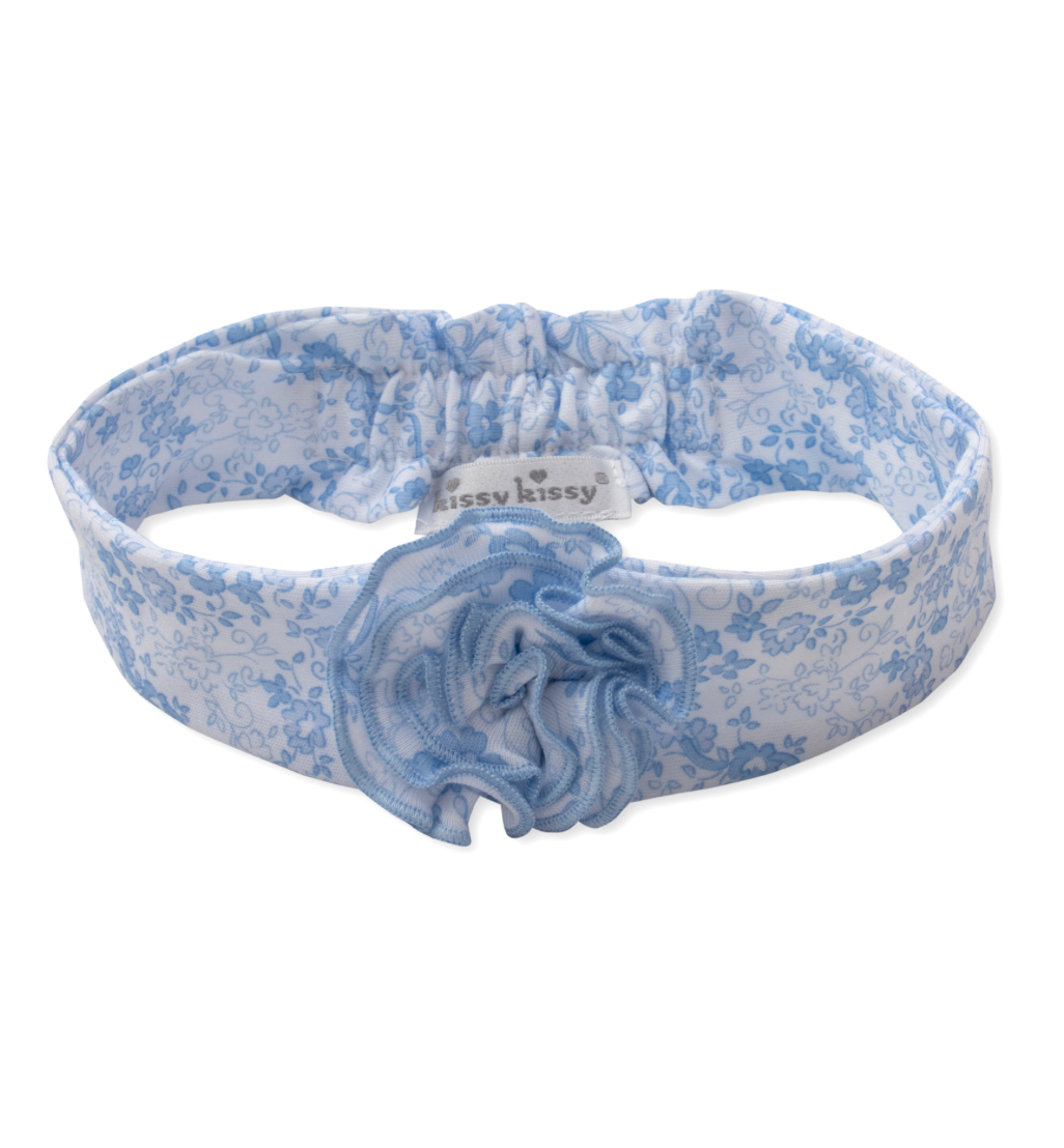 Old English Roses Headband - Blue from Anderson Parker