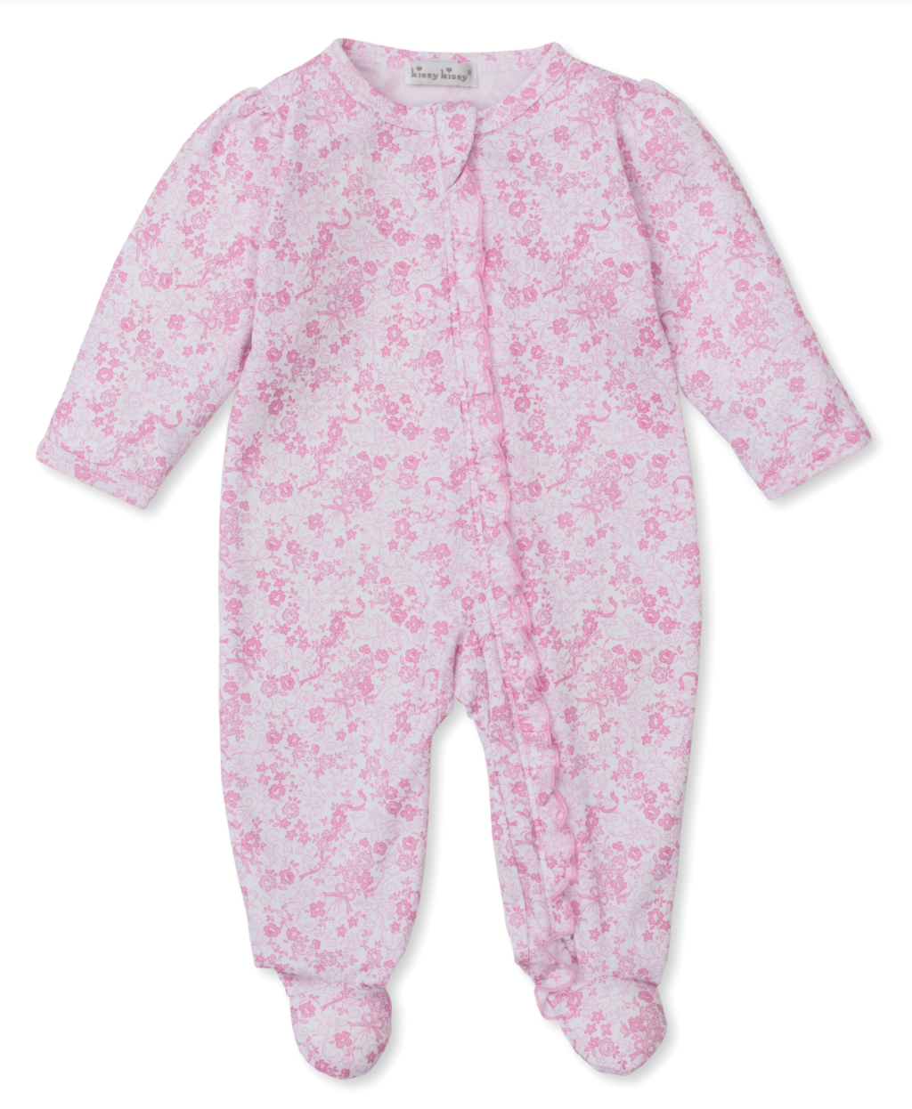 Old English Roses Footie - Pink from Anderson Parker