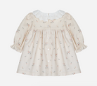 Beige viyella dress with lace collar from Anderson Parker