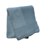 Knit Baby Blanket with textured border - Blue from Anderson Parker