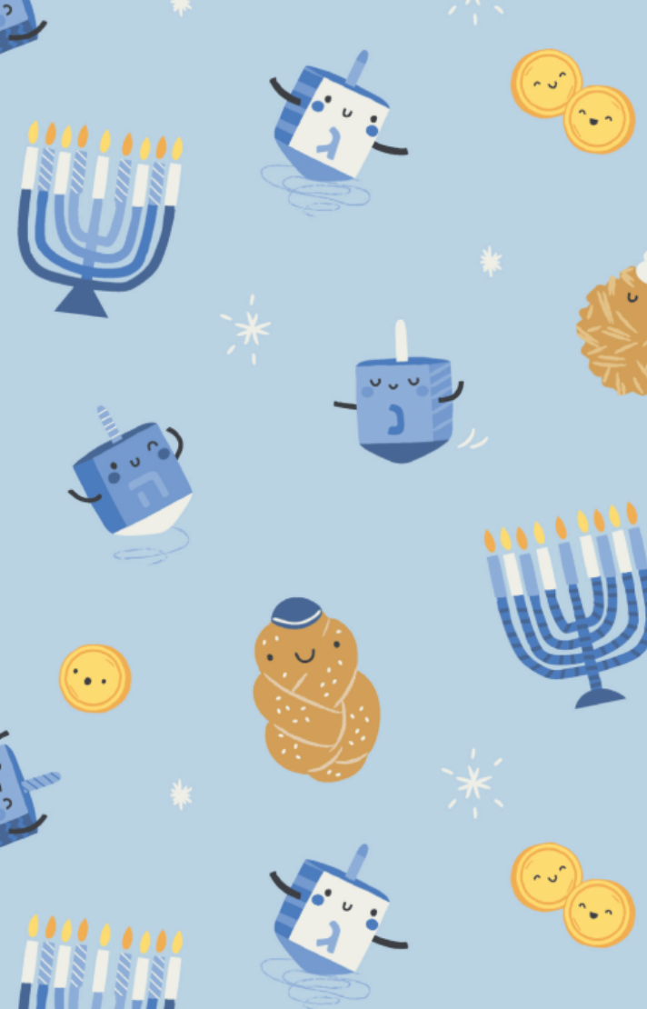 Hanukkah - Blue - 2 Way Zipper Footie from Anderson Parker