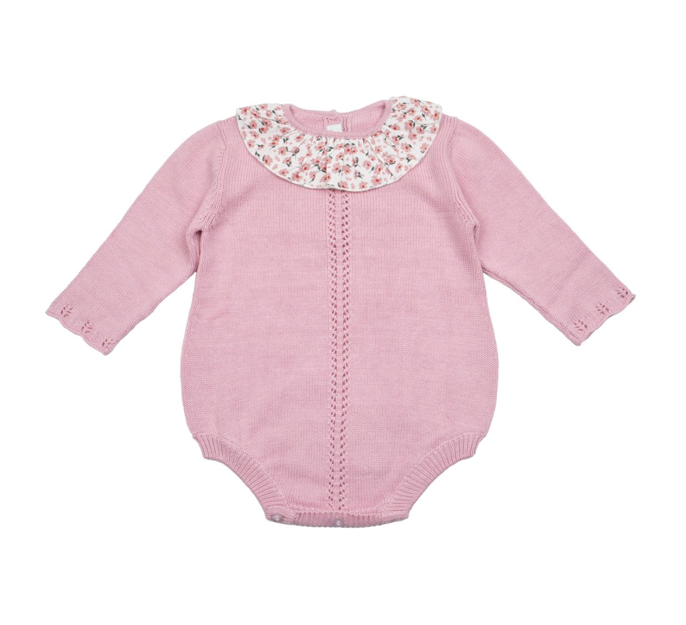 Colette Knit Bubble Romper - Pink Multi from Anderson Parker