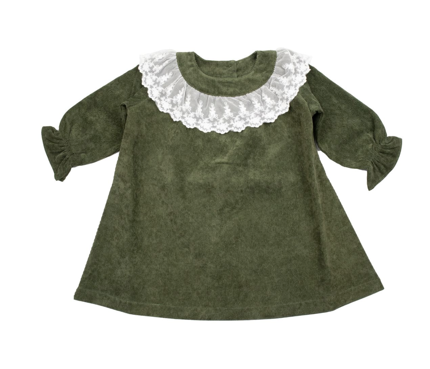 Lace Collar Dress - Forest Green from Anderson Parker