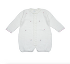 Rosette Knit Bubble Romper - Ivory from Anderson Parker
