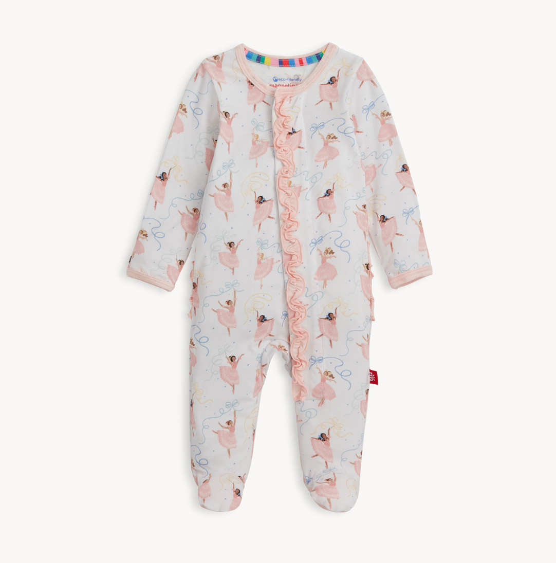 Pretty Plies Modal Footie W/ Ruffle from Anderson Parker
