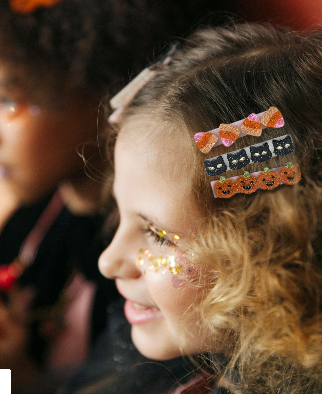 Cat Candy Corn & Pumpkin Hair Clips from Anderson Parker