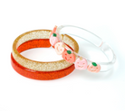 Pumpkins Orange Pink Bangle Set from Anderson Parker