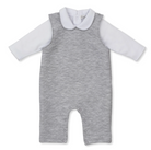 Kissy Kissy Jacquard Overall Set - Light Grey from Anderson Parker