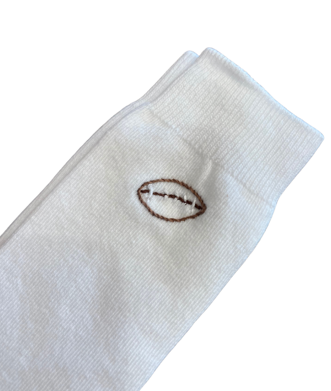 Kelsey Knee High Socks - Football from Anderson Parker