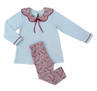Red Floral Knit Legging Set from Anderson Parker