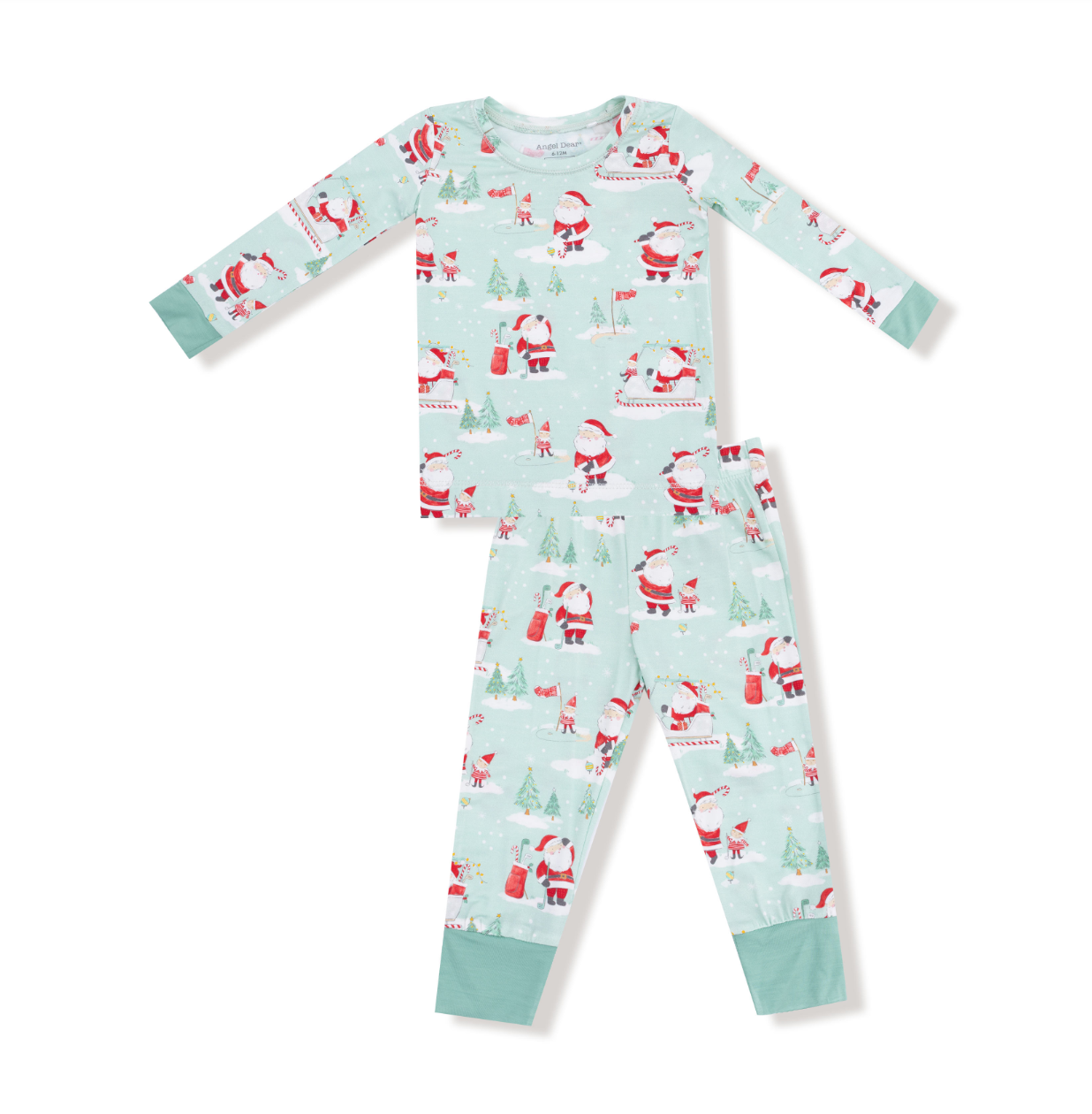 Golfing Santa And Elves - L/s Loungewear Set from Anderson Parker