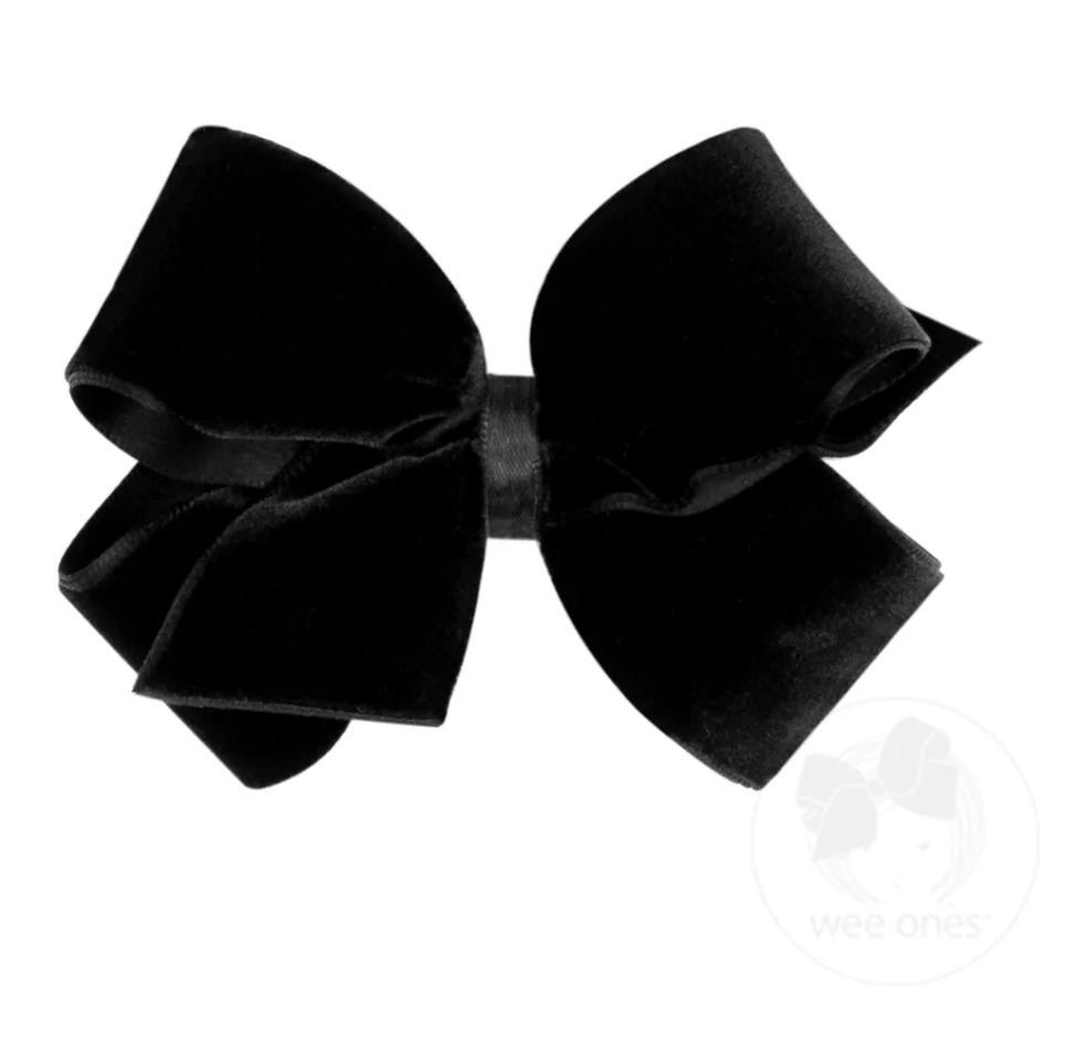 Small Velvet Basic Bow - Black from Anderson Parker