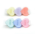 Candy Hearts Pastel Pearlized Hair Clips from Anderson Parker