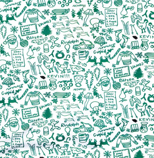 North Pole Christmas Two Piece Kids Henley Pajamas from Anderson Parker