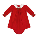 Olympe Red Smocked Baby Set from Anderson Parker