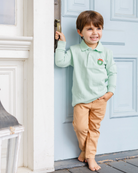 Wreath Long Sleeve Boys' Polo from Anderson Parker